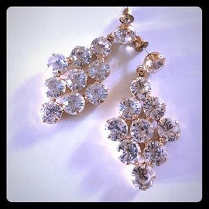 Jeweled statement earrings